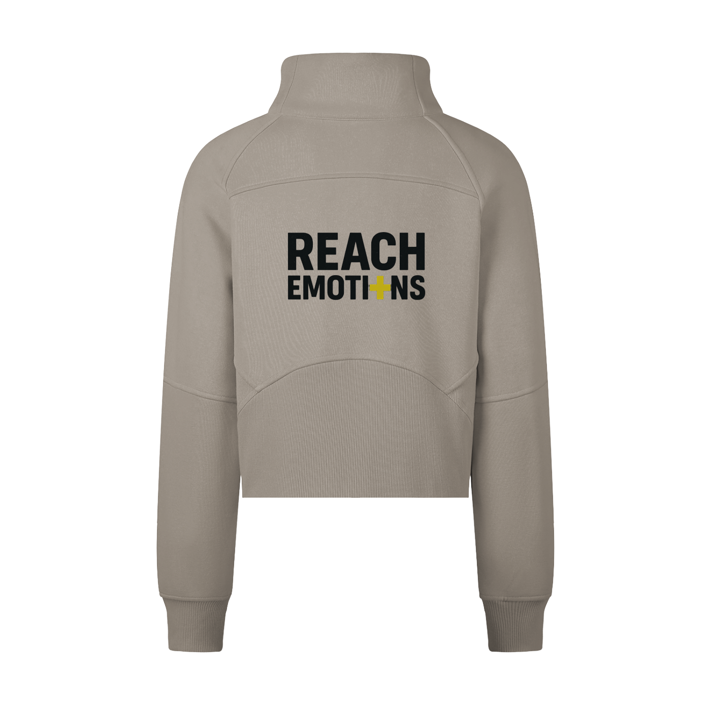 Cropped Half-Zip Sweatshirt