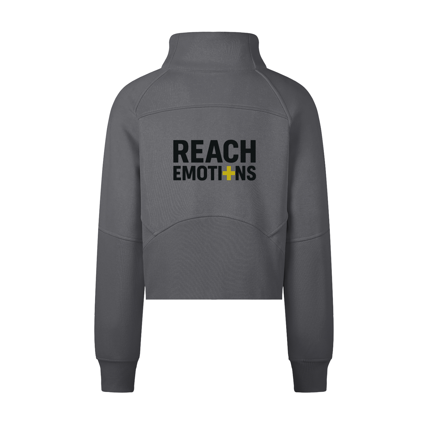 Cropped Half-Zip Sweatshirt