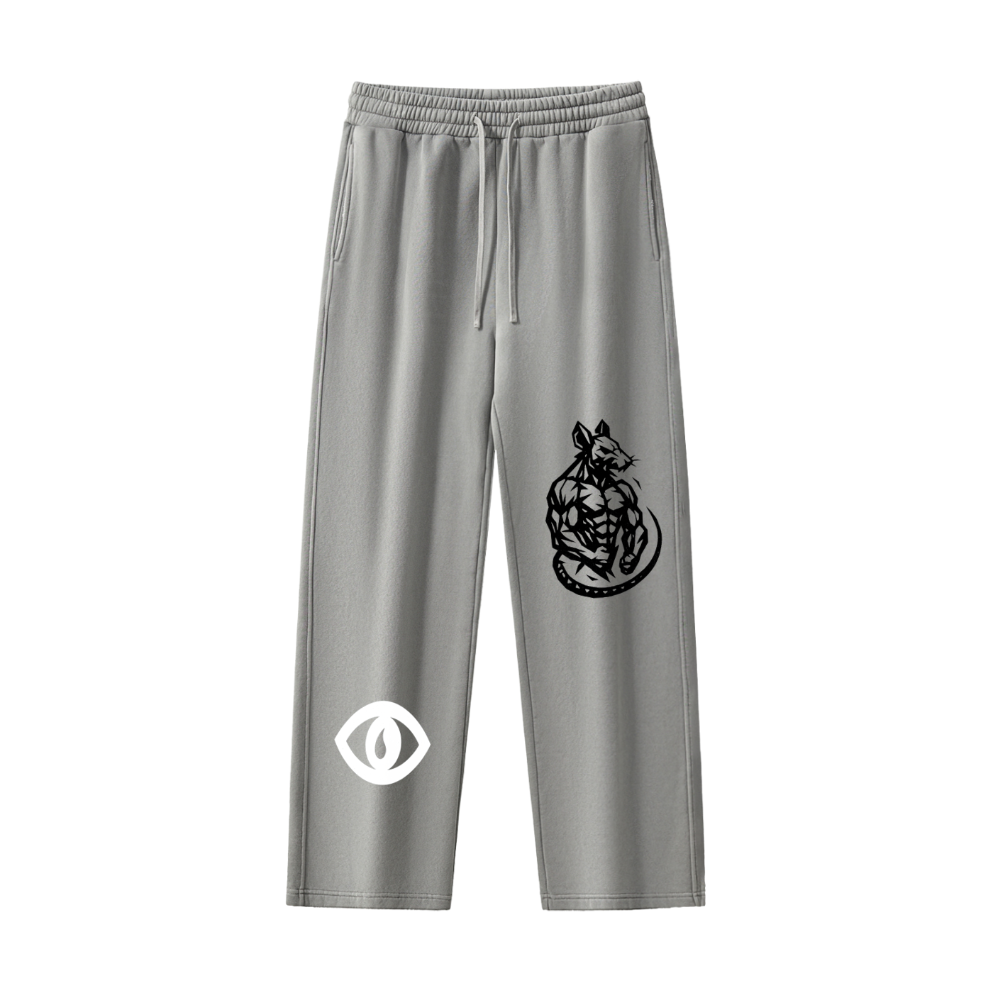 Frayed Enzyme Washed Fleece Sweatpants